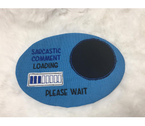 Stickdatei ITH - MugRug Geek "Sarcastic Comment loading"